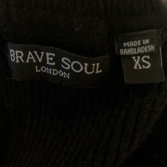 Black Ribbed Turtleneck - Picture 2 of 2